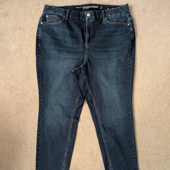 Women's Plus Size Skinny Jeans - Addition Elle - Picture 1 of 4